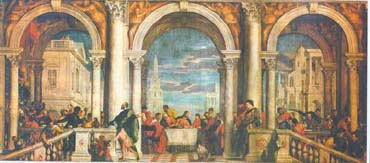 Паоло Веронезе. Пир в доме Левия. 1573. Венеция. Галерея Академии